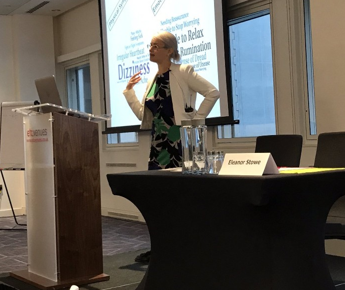 A picture of Eleanor speaking at the BA Conference Europe 2019